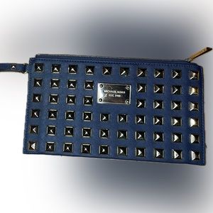 Micheal Kors Gold Studded Wristlet